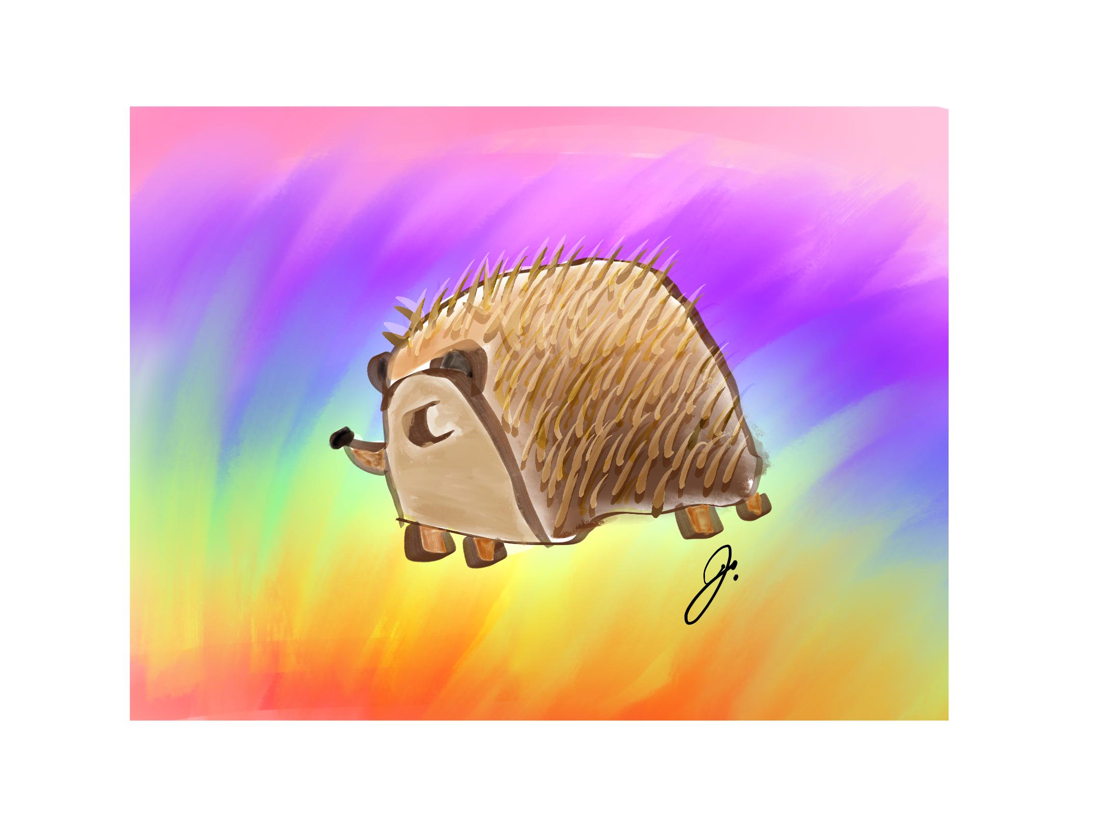If everything worked, this is a picture of a hedgehog