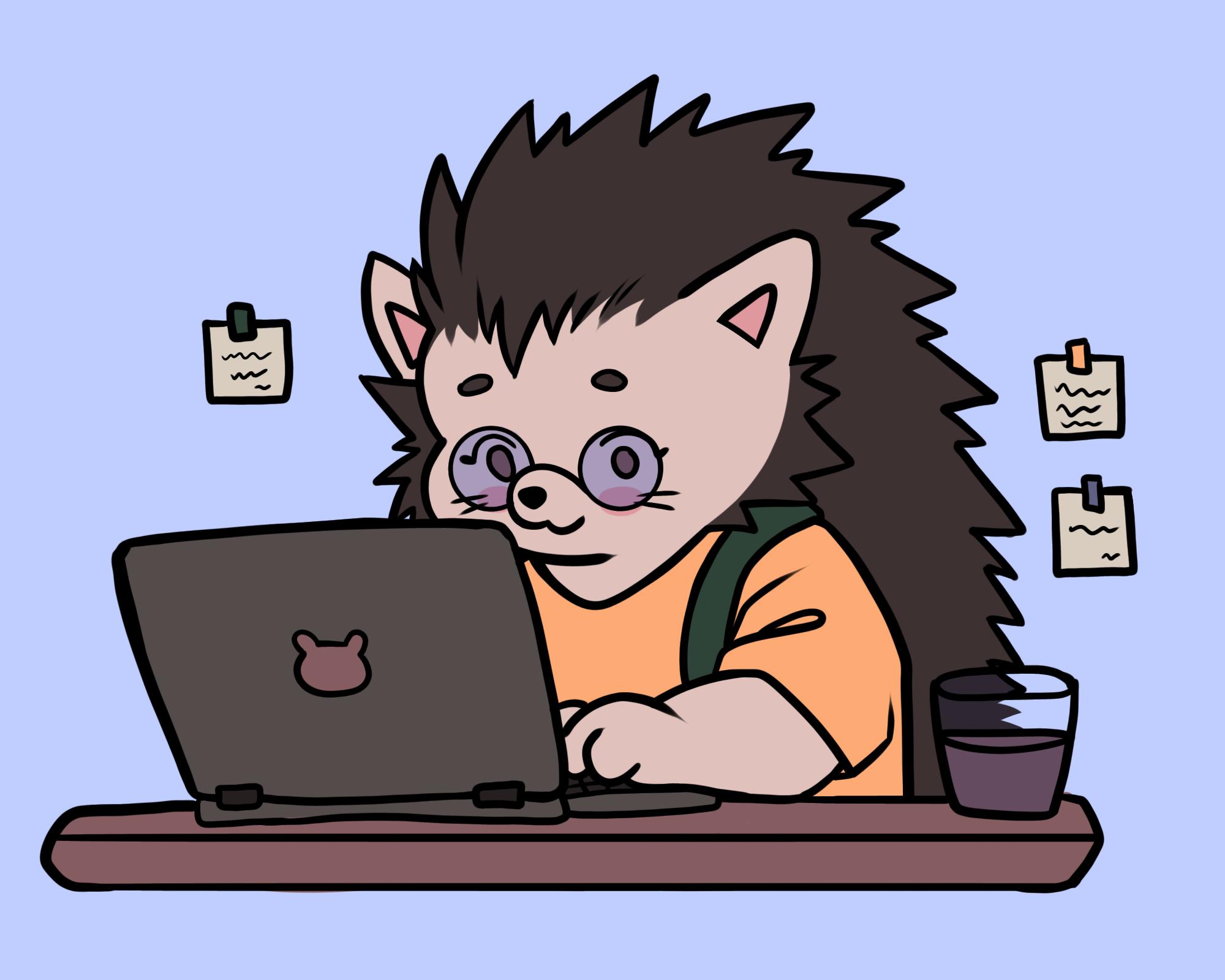 If everything worked, this is a picture of a hedgehog