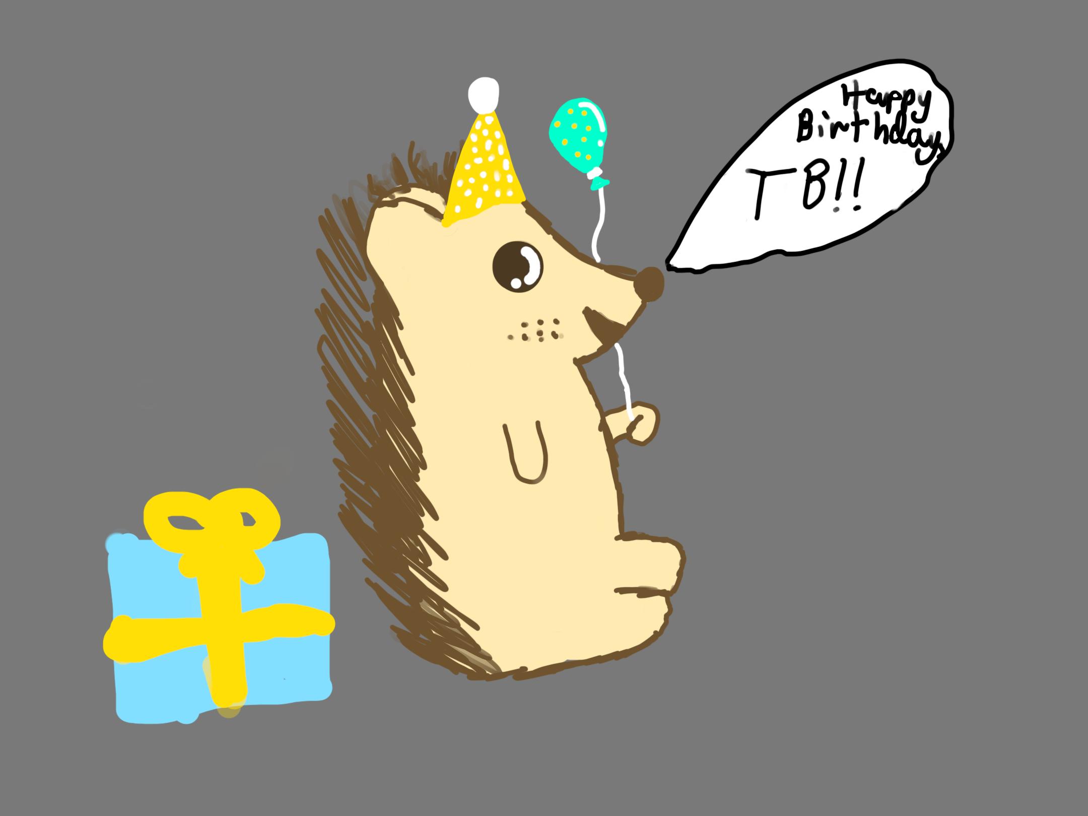 If everything worked, this is a picture of a hedgehog