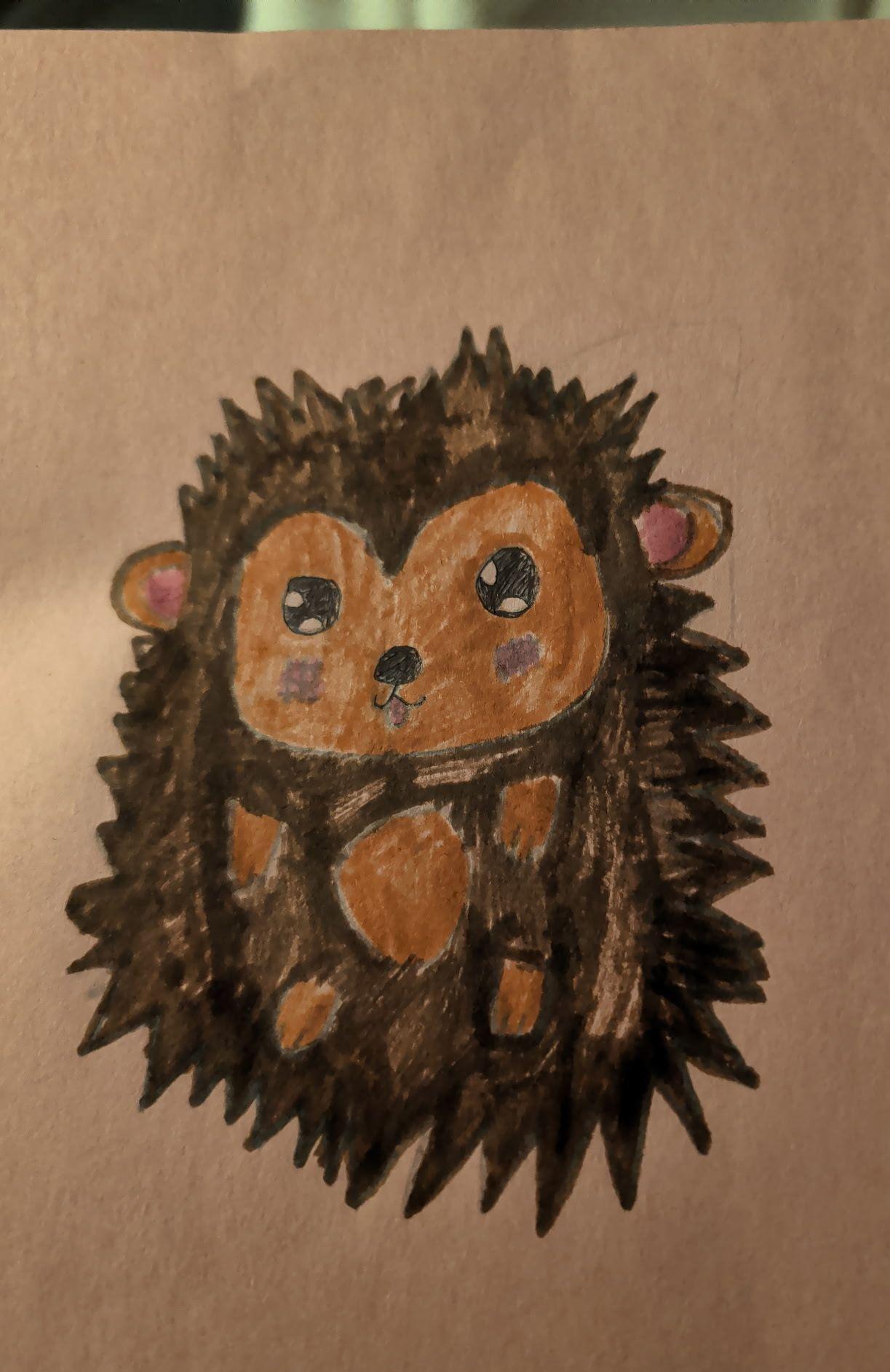 If everything worked, this is a picture of a hedgehog